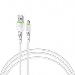 Дата кабель USB 2.0 AM to Lightning 0.2m CBFLEXL0 white Intaleo (1283126487439) фото 1
