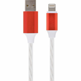 Дата кабель USB 2.0 AM to Lightning 1.0m 2A Cablexpert (CC-USB-8PLED-1M) фото 1