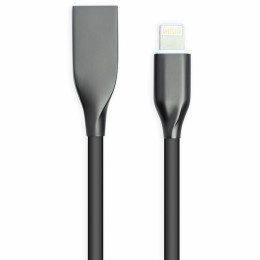 Дата кабель USB 2.0 AM to Lightning 1.0m black PowerPlant (CA911790) фото 1