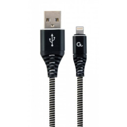 Дата кабель USB 2.0 AM to Lightning 1.0m Cablexpert (CC-USB2B-AMLM-1M-BW) фото 1