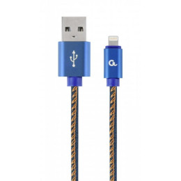 Дата кабель USB 2.0 AM to Lightning 1.0m Cablexpert (CC-USB2J-AMLM-1M-BL) фото 1