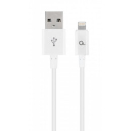 Дата кабель USB 2.0 AM to Lightning 1.0m Cablexpert (CC-USB2P-AMLM-1M-W) фото 1