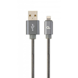Дата кабель USB 2.0 AM to Lightning 1.0m Cablexpert (CC-USB2S-AMLM-1M-BG) фото 1