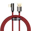 Дата кабелю USB 2.0 AM to Lightning 1.0m CACS 2.4A 90 Legend Series Elbow Red Baseus (CACS000009)