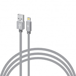 Дата кабель USB 2.0 AM to Lightning 1.0m CBGNYL1 grey Intaleo (1283126477652) фото 1