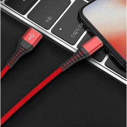Дата кабель USB 2.0 AM to Lightning 1.0m Flexible MFI Extradigital (KBU1758) фото 2