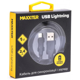 Дата кабель USB 2.0 AM to Lightning 1.0m Maxxter (UB-L-USB-02-1m) фото 2