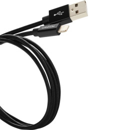 Дата кабелю USB 2.0 AM to Lightning 1.0m MFI Black Canyon (CNS-MFIC3B) фото 2