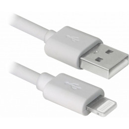 Дата кабель USB 2.0 AM to Lightning 1.0m MFI TPE White REAL-EL (EL123500055) фото 1