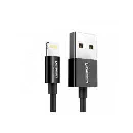 Дата кабель USB 2.0 AM to Lightning 1.0m US155 MFI Black Ugreen (US155/80822) фото 2