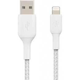 Дата кабель USB 2.0 AM to Lightning 1.0m white Belkin (CAA002BT1MWH) фото 2