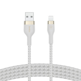 Дата кабель USB 2.0 AM to Lightning 1.0m white Belkin (CAA010BT1MWH) фото 1
