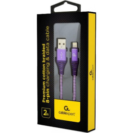 Дата кабелю USB 2.0 AM to Lightning 2.0m Cablexpert (CC-USB2B-AMLM-2M-PW) фото 2