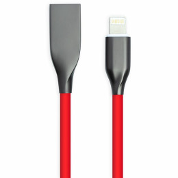 Дата кабель USB 2.0 AM to Lightning 2.0m red PowerPlant (CA911417) фото 1