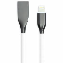 Дата кабель USB 2.0 AM to Lightning 2.0m white PowerPlant (CA910755) фото 1