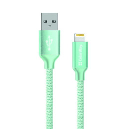 Дата кабель USB 2.0 AM to Lightning mint ColorWay (CW-CBUL004-MT) фото 1