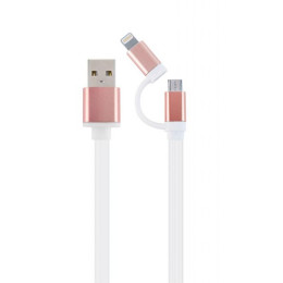 Дата кабель USB 2.0 AM to Lightning/Micro 1.0m Cablexpert (CC-USB2-AM8PmB-1M-PK) фото 1