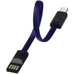Дата кабель USB 2.0 AM to Micro 5P 0.22m blue ColorWay (CW-CBUM022-BL) фото 1