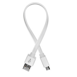 Дата кабель USB 2.0 AM to Micro 5P 0.25m white ColorWay (CW-CBUM-MUM25W) фото 1