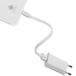 Дата кабель USB 2.0 AM to Micro 5P 0.25m white ColorWay (CW-CBUM-MUM25W) фото 2