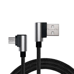 Дата кабель USB 2.0 AM to Micro 5P 1.0m Premium black REAL-EL (EL123500031) фото 1