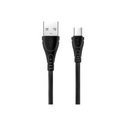 Дата кабелю USB 2.0 AM to Micro 5P 1.0m SC-112m Black XoKo (XK-SC-112m-BK) фото 1