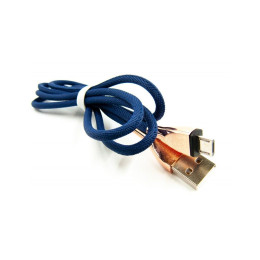 Дата кабель USB 2.0 AM to Micro 5P 1.5m blue Dengos (NTK-M-DL-SET-BLUE) фото 2