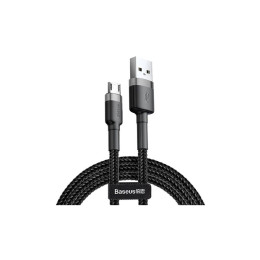 Дата кабель USB 2.0 AM to Micro 5P 2.0m 1.5A grey-black Baseus (CAMKLF-CG1) фото 2