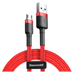 Дата кабель USB 2.0 AM to Micro 5P 2.0m 1.5A Red Baseus (CAMKLF-C09) фото 1