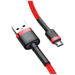 Дата кабель USB 2.0 AM to Micro 5P 2.0m 1.5A Red Baseus (CAMKLF-C09) фото 2