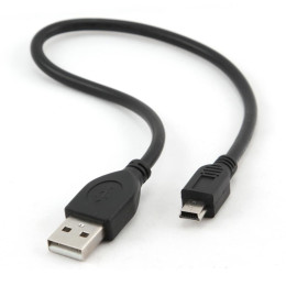 Дата кабель USB 2.0 AM to Mini 5P 0.3m Cablexpert (CCP-USB2-AM5P-1) фото 1