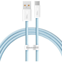 Дата кабель USB 2.0 AM to Type-C 1.0m 5A Blue Baseus (CALD000603) фото 1