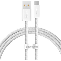 Дата кабель USB 2.0 AM to Type-C 1.0m 5A White Baseus (CALD000602) фото 1