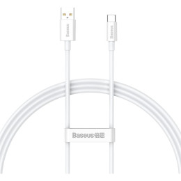 Дата кабель USB 2.0 AM to Type-C 1.0m 5A White Baseus (CAYS001302) фото 1