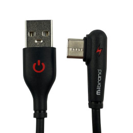 Дата кабель USB 2.0 AM to Type-C 1.0m MI-11 2A black Mibrand (MIDC/11TB) фото 1