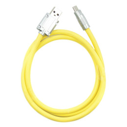 Дата кабель USB 2.0 AM to Type-C 1.0m yellow Dengos (PLS-TC-NS-YELLOW) фото 1