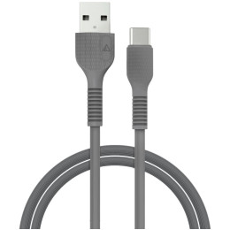 Дата кабель USB 2.0 AM to Type-C 1.2m AL-CBCOLOR-T1BK Black ACCLAB (1283126518232) фото 1