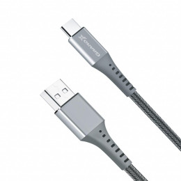 Дата кабель USB 2.0 AM to Type-C 1.2m Grey Grand-X (FC-12G) фото 2