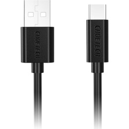 Дата кабель USB 2.0 AM to Type-C 2.0m 3A 18W PVC Choetech (AC0003) фото 1
