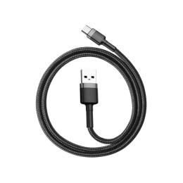 Дата кабель USB 2.0 AM to Type-C 2.0m 3A Gray-Black Baseus (CATKLF-CG1) фото 1