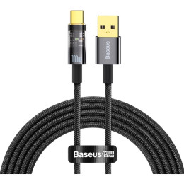 Дата кабель USB 2.0 AM to Type-C 2.0m 5A Black Baseus (CATS000301) фото 1