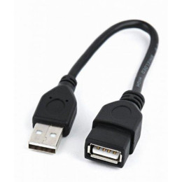 Дата кабель USB 2.0 AM/AF 0.15m Cablexpert (CCP-USB2-AMAF-0.15M) фото 1