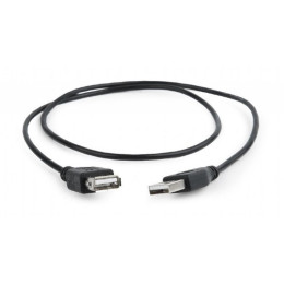Дата кабель USB 2.0 AM/AF 0.75m Cablexpert (CC-USB2-AMAF-75CM/300-BK) фото 1