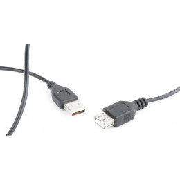 Дата кабель USB 2.0 AM/AF 0.75m Cablexpert (CC-USB2-AMAF-75CM/300-BK) фото 2