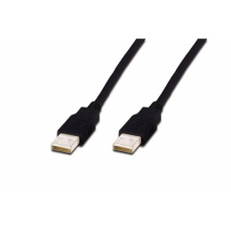 Дата кабелю USB 2.0 AM/AM 1.0m Digitus (AK-300100-010-S) фото 1