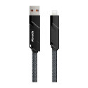Дата кабель USB 2.0 AM/USB-C для освітлення + Type-C 1.5m PD-B96th Black Proda (PD-B96th-BK)