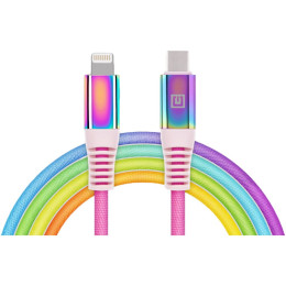 Дата кабель USB Type-C to Lightning 1.0m MFI Rainbow REAL-EL (EL123500054) фото 1