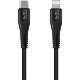 Дата кабель USB Type-C to Lightning 1.2m MFI Black Canyon (CNS-MFIC4B) фото 1