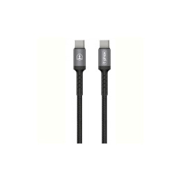 Дата кабель USB Type-C to Type-C 1.0m 3A Black Gray T-Phox (T-CC833) фото 1