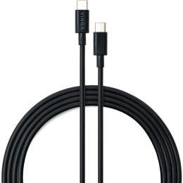 Дата кабель USB Type-C to Type-C 1.0m 60W PVC Vinga (VCDCCC31) фото 1